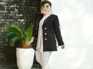 مانتو اندامی ودکمه خور طرح mehri