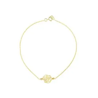 پابند طلا 18 عیار زنانه ترابی گالری مدل گل رز کد GAN026