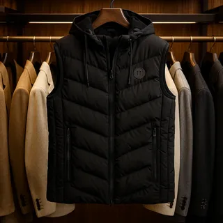 ژیله پافر برزنتی با آستر خز گرم بالا مشکی 🍁 | فوقالعاده شیک و با کیفیت