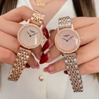 ساعت مچی زنانه لونجین longines دارای 6 ماه گارانتی موتور 
