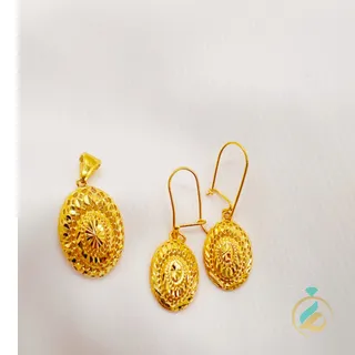نیم ست طلا طرح ترنج یکتاخواه