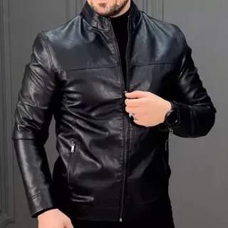 کاپشن چرم مردانه خزدار