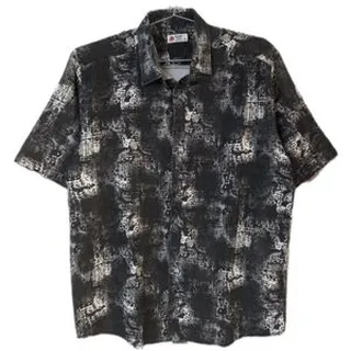 پیراهن مردانه سایز بزرگ آستین کوتاه 1016