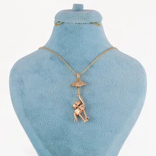 گردنبند زنانه ژوپینگ مدل ربات چترباز کد N578E