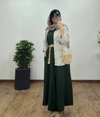 سرهمی گلشید همراه با کمربند 2
