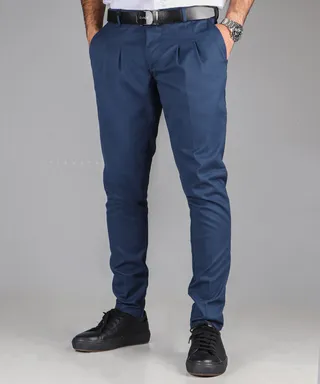 شلوار کتان پیله دار مردانه اسپرت 3172