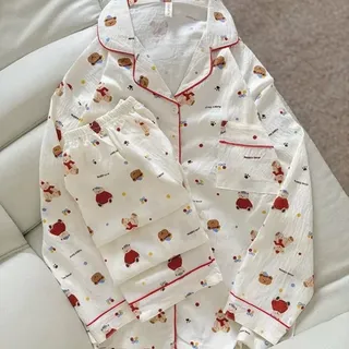 ست پیراهن شلوار استین بلند کد6807