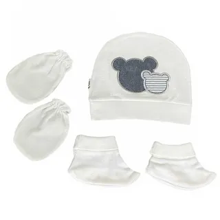 ست کلاه و دستکش و پاپوش نوزادی مادرکر مدل Baby and...
