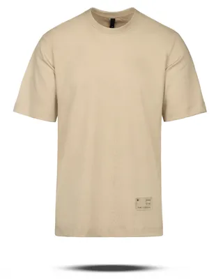 تیشرت بیسیک نخی مردانه 031661 – کرمی سیر