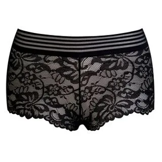 شورت زنانه ماییلدا مدل گیپور کد 4983-2216 رنگ مشکی