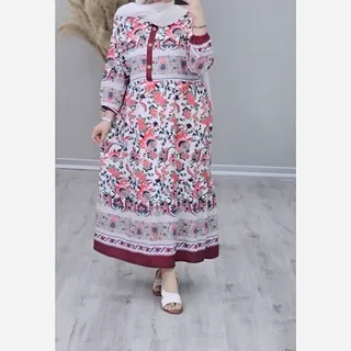 پیراهن ساحلی بوگاتی طرح گلهای بهاری