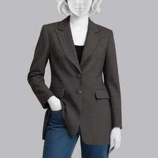 مانتو کتی زنانه ریسانی مدل 5323 رنگ طوسی