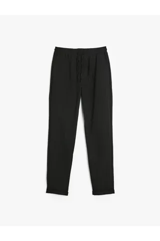 Kotonکمر مخلوط ویسکوز شلوار جیب چید