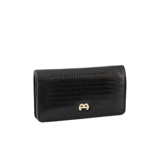 کیف پول زنانه مدل F136 مشکی ایگوانا