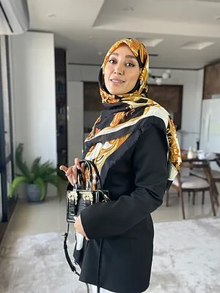 روسری طرح دار نخ مودال