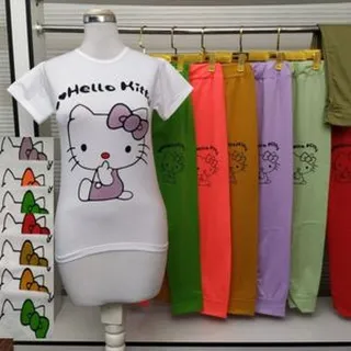 ست تیشرت وشلوار اسپان چاپی