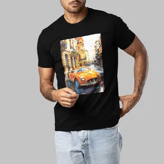 تی شرت آستین کوتاه مردانه باینت مدل 780-1 رنگ مشکی