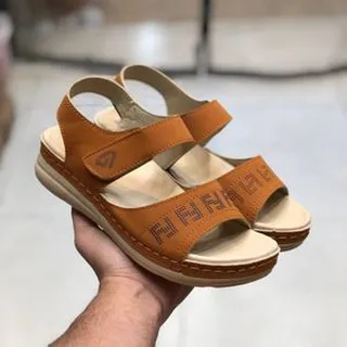 صندل طبی زنانه مدل دایموند عسلی