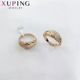 انگشتر زنانه ژوپینگ طرح طلا نگیندار با ثبات رنگ عالی