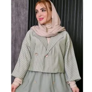 ست کت و دامن لینن رنگی ۷۶۹۰۰۴۴۲ ۱