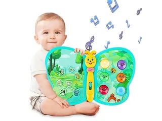 پیانو موزیکال و چراغ دار طرح پروانه اسباب بازی jialegu toys