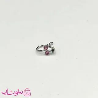 پیرسینگ بینی یا گوش طرح گیلاس نگیندار بدون نیاز به سوراخ کد 658
