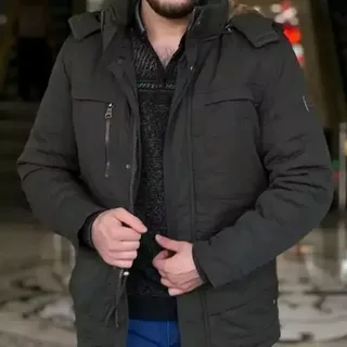 کاپشن مردانه کتان jeep داخل خز