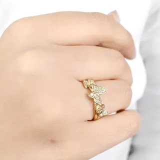 انگشتر طلاروس پروانه ای کد 8888