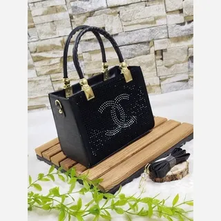 کیف نگین دار زنانه مخمل شسته