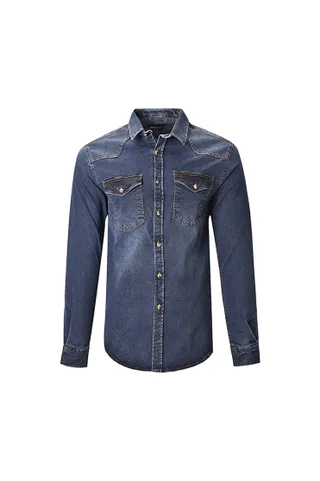 پیراهن جین دو جیب اسلیم فیت