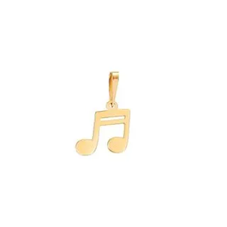 آویز گردنبند طلا 18 عیار زنانه ماوی گالری طرح موسیقی