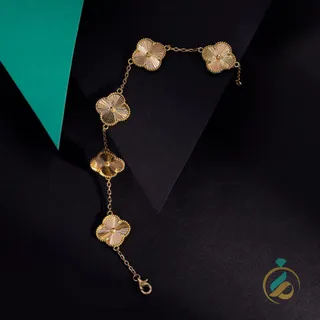 دستبند زنجیری طلای ونکلیف