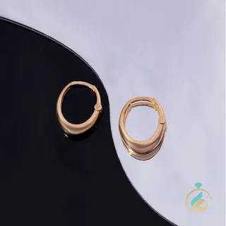 گوشواره طلا کلیپسی بیضی