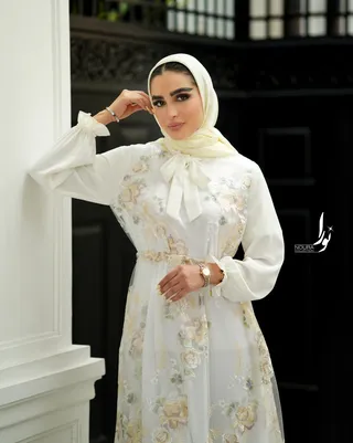 پیراهن مبینا سفید