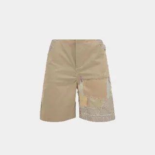 شلوارک زنانه کرم نقاشی شده