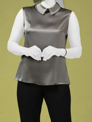 تاپ زنانه مجلسی ساتن کلاسیک نغمه سدری