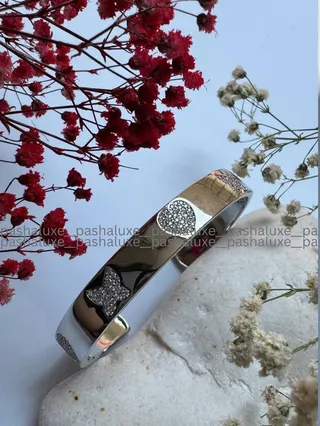 دستبند النگویی لوکس دخترانه رنگ ثابت