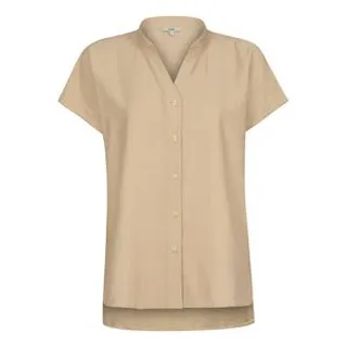 شومیز آستین کوتاه زنانه ایزی دو مدل 9370 رنگ کرم