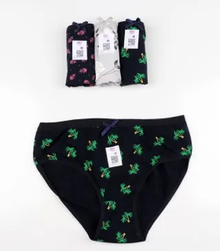 پک 3 عددی شورت نخی زنانه طرح دار  کد 120521