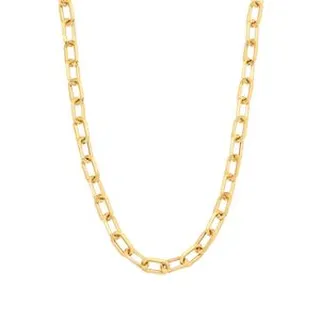 زنجیر هرمس طلا 18 عیار مردانه ماوی گالری مدل پلین