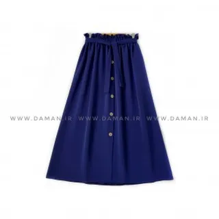 دامن جلو دکمه کاربنی  قد 90