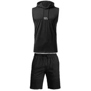 ست تاپ و شلوارک مردانه مدل 14020825a رنگ مشکی