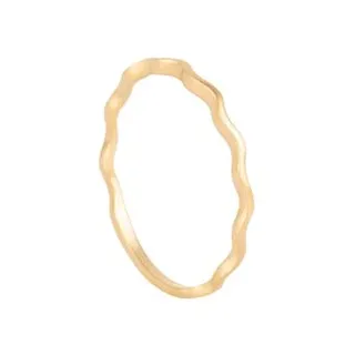 انگشتر طلا 18 عیار زنانه بان گالری مدلمینیمال کرلی