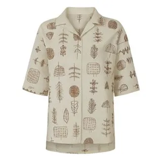 تونیک آستین سه ربع زنانه مدل لینن 3640