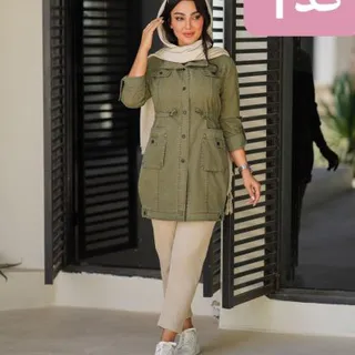 مانتو پاییزه کتان آرمیلا شیک زنانه کد 753