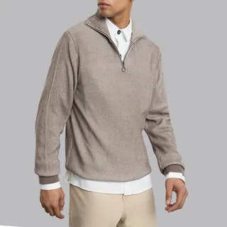 پلیور یقه برگردان مردانه مدل 825268951 طرح ترندیول