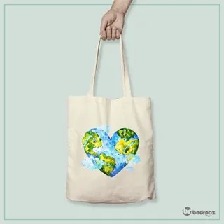 کیف خرید کتان save the earth 16