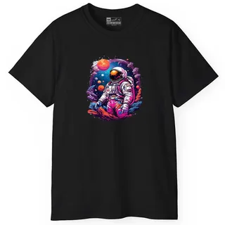 تی شرت آستین کوتاه مردانه پاد آفرین مدل فضانورد با...