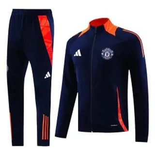 گرمکن شلوار شلوار منجستر یونایتد Manchester United 2024-25 Blue Navy Red