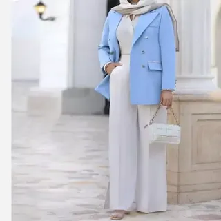 ست کت شلوار زنانه مازراتی گرم بالا چهارسایزی تا 54